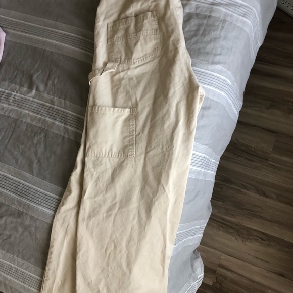 Princess Polly high waist beige wide leg utility pants - Picture 7 of 7